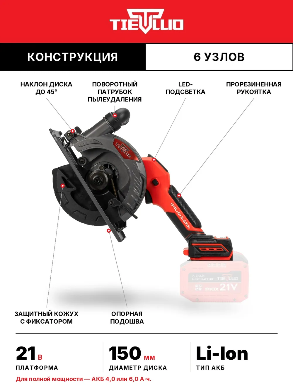 конструкция tiellio 150D тушка